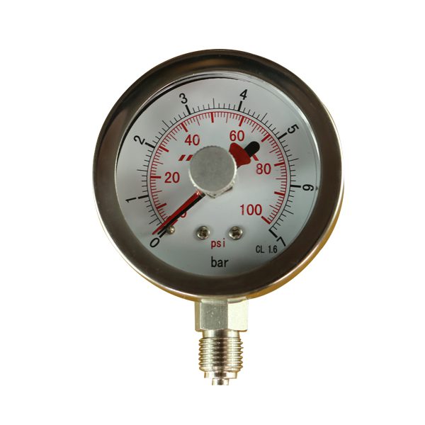 Vibration proof pressure gauge